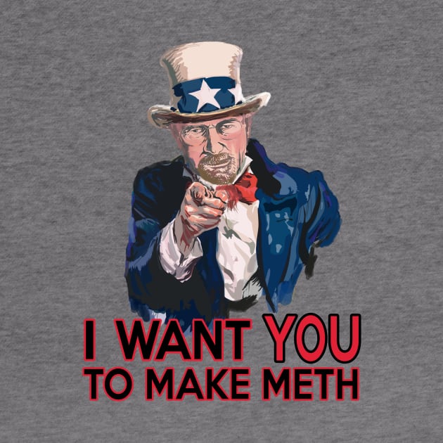 Walter White Uncle Sam by VintageTeeShirt